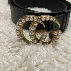 Gucci Pearl/Gold Buckle Belt Size 75 Gucci | Accessories | Gucci Pearlgold Buckle Belt Size 75  main image 4